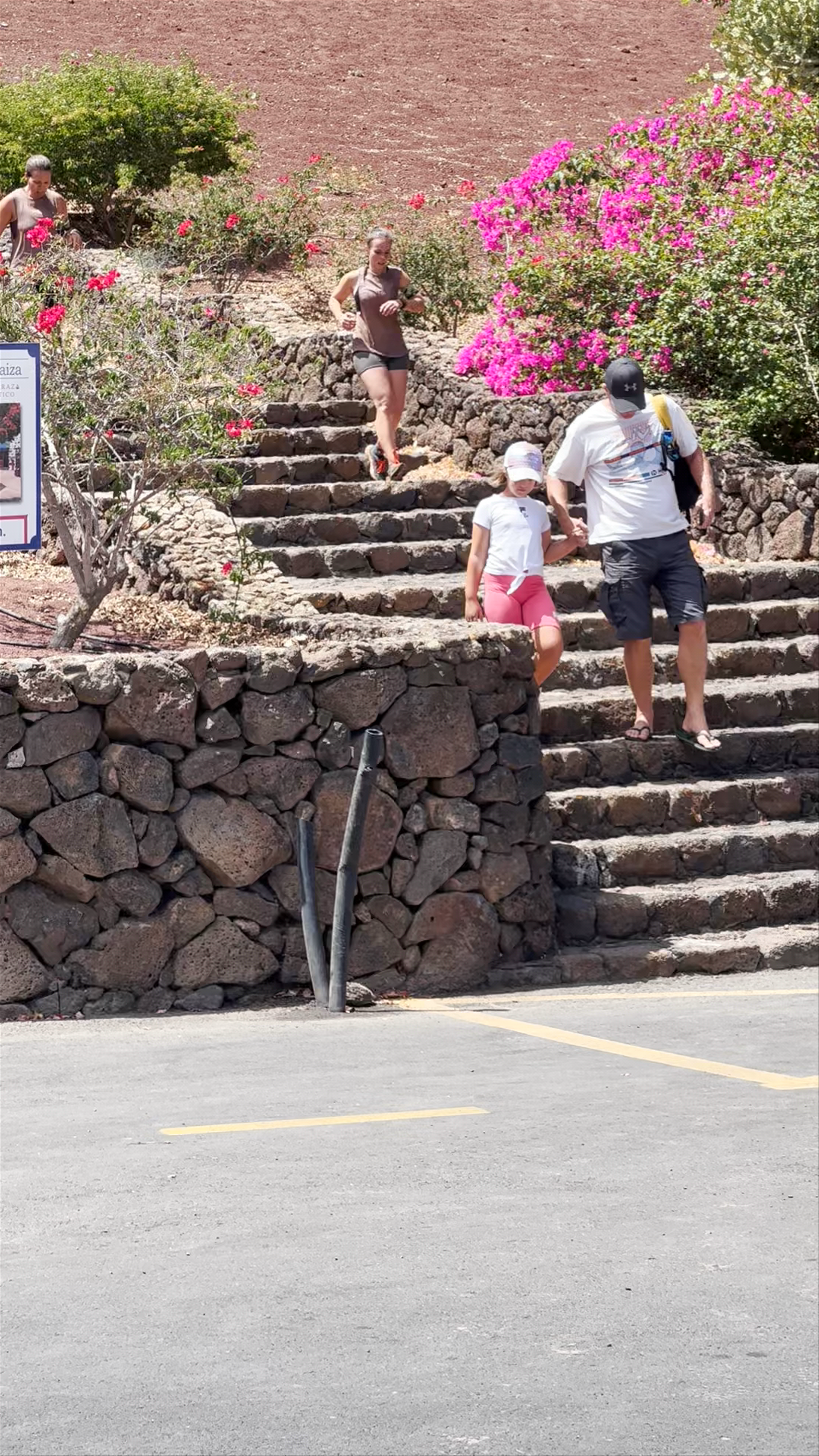 Energetic Family Moments at Montaña Roja, Playa Blanca, Spain
