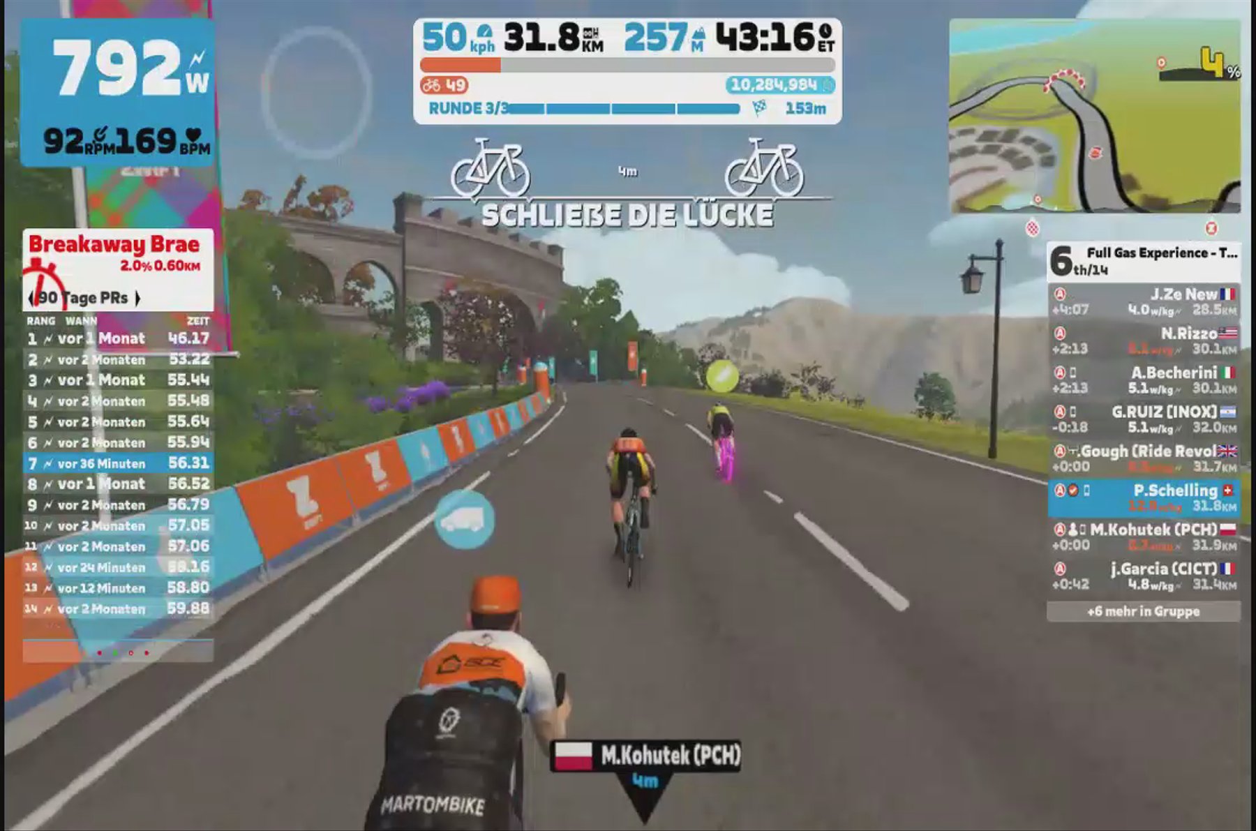 Zwift - Race: Full Gas Experience - Team INOX (A) on Rolling Highlands in Scotland