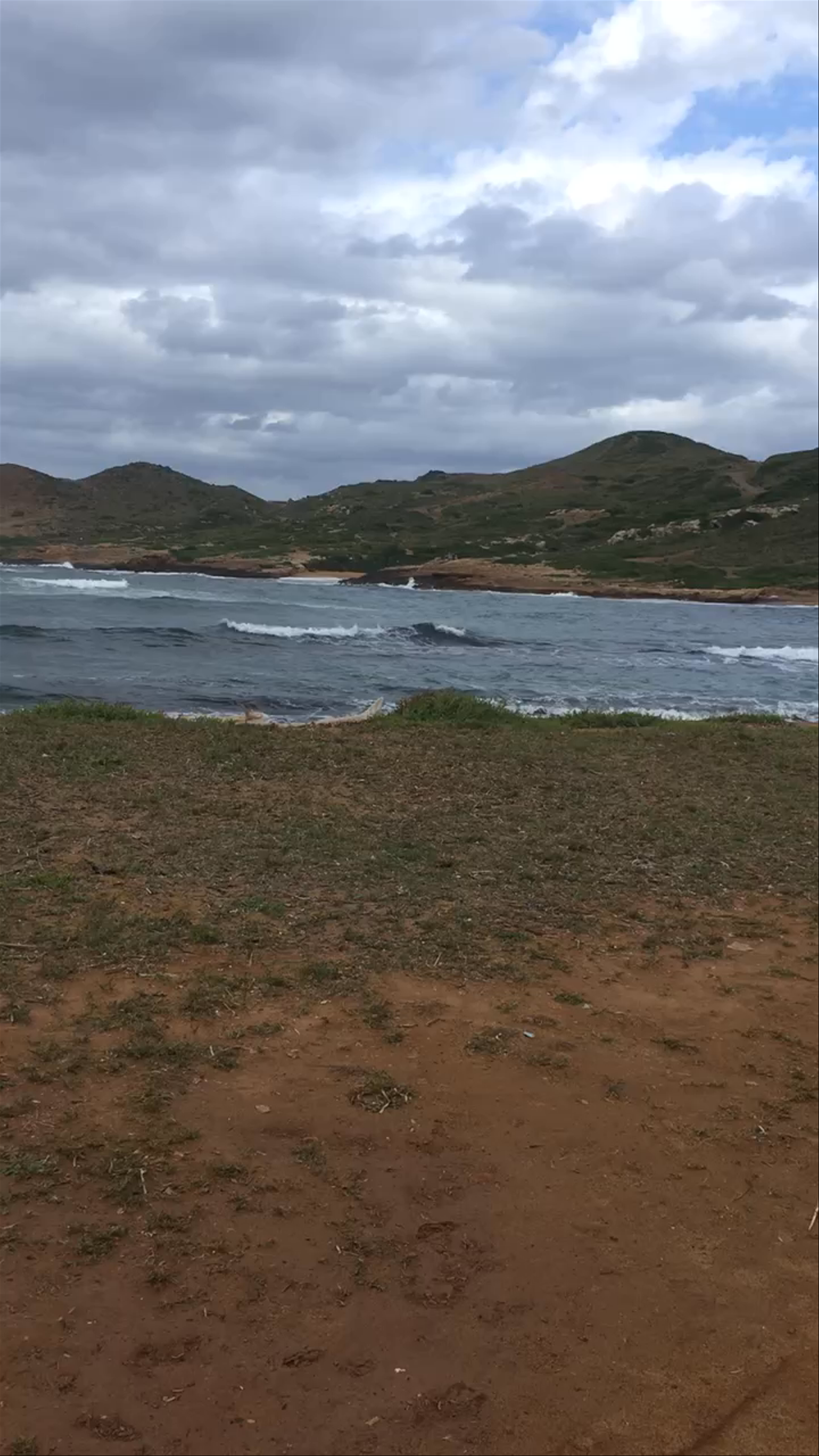 Cala Pregonda September windy day