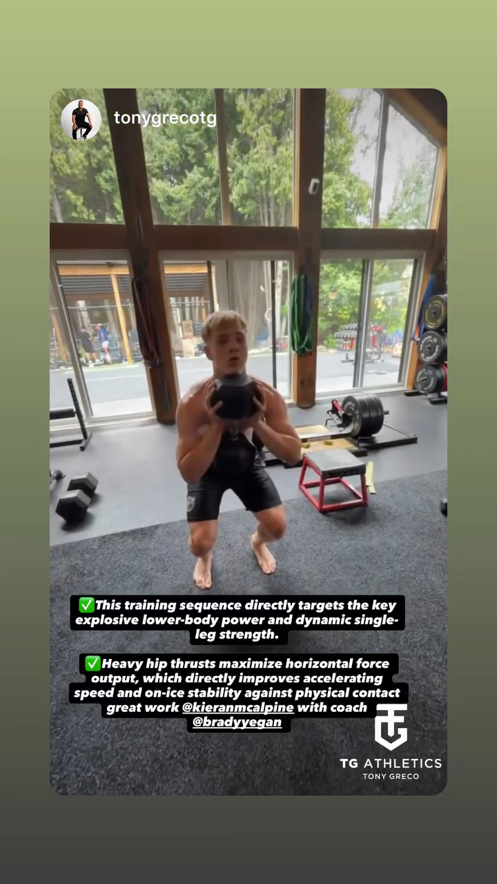 Kieran McAlpine's Off-Ice Training Highlights with Tony Greco
