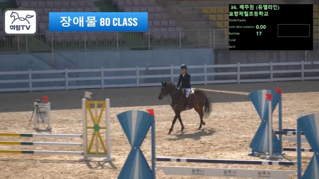 배주원 (듀앨라인) — 2026 춘계전국승마대회 (생활체육&유소년) · 장애물 80cm