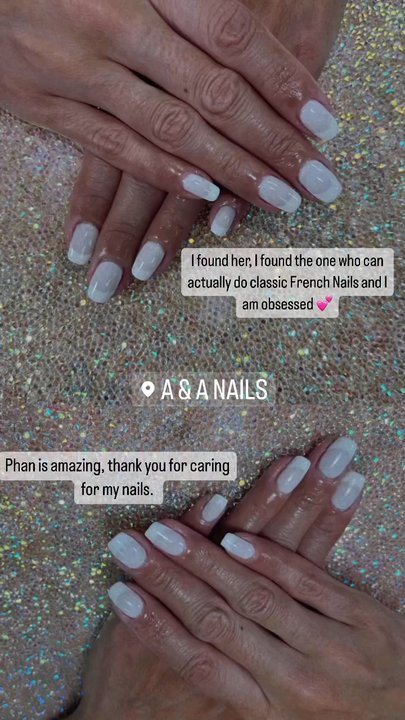A & A Nails & Spa - Before and after Phan cared for my nails. - Nail Salons Near Me - Austin, Texas