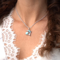 Dolphin Necklace in sterling silver by Marahlago Larimar Jewelry