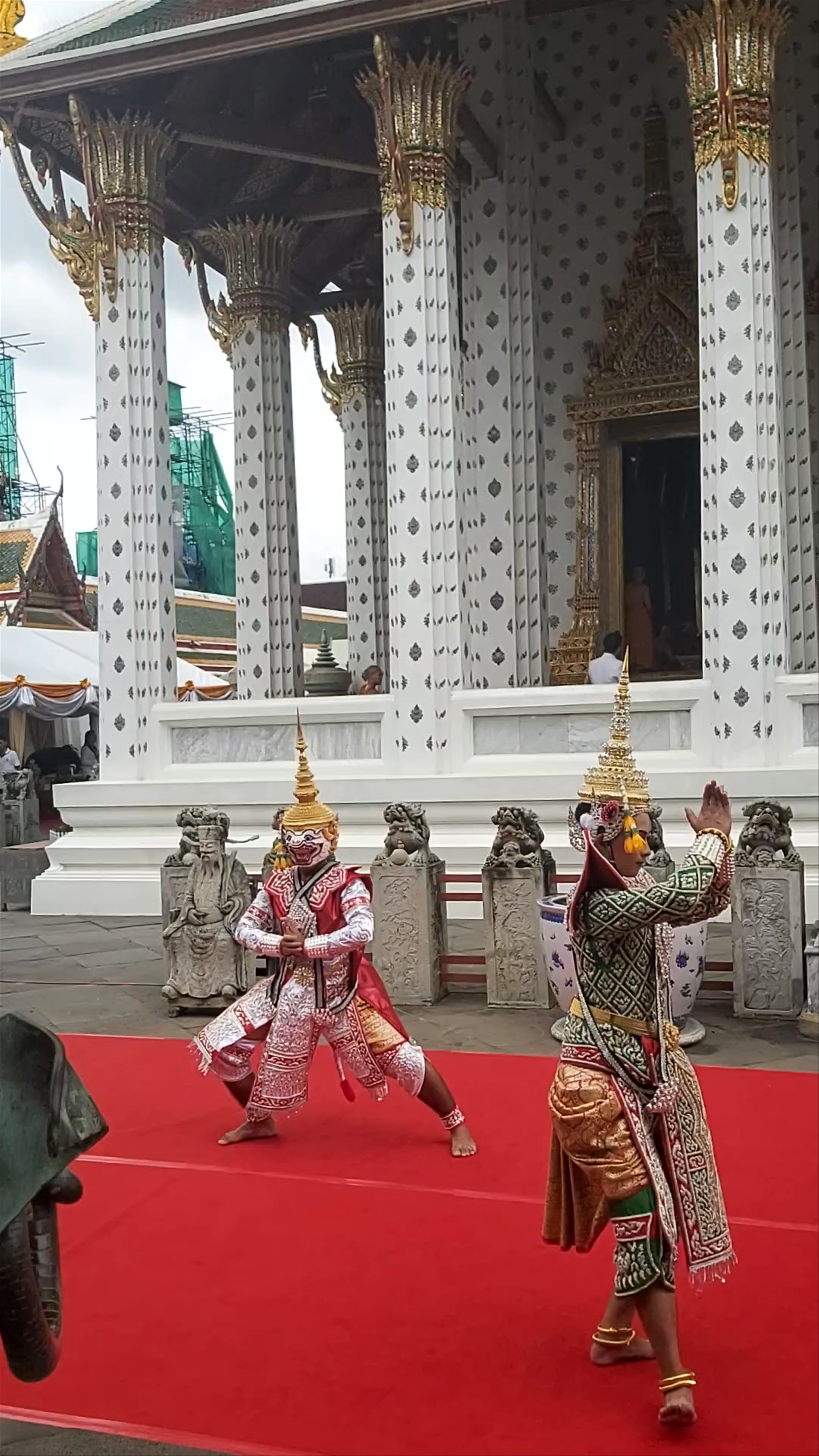 Traditional Khon Dance Performance at Wat Arun, Bangkok