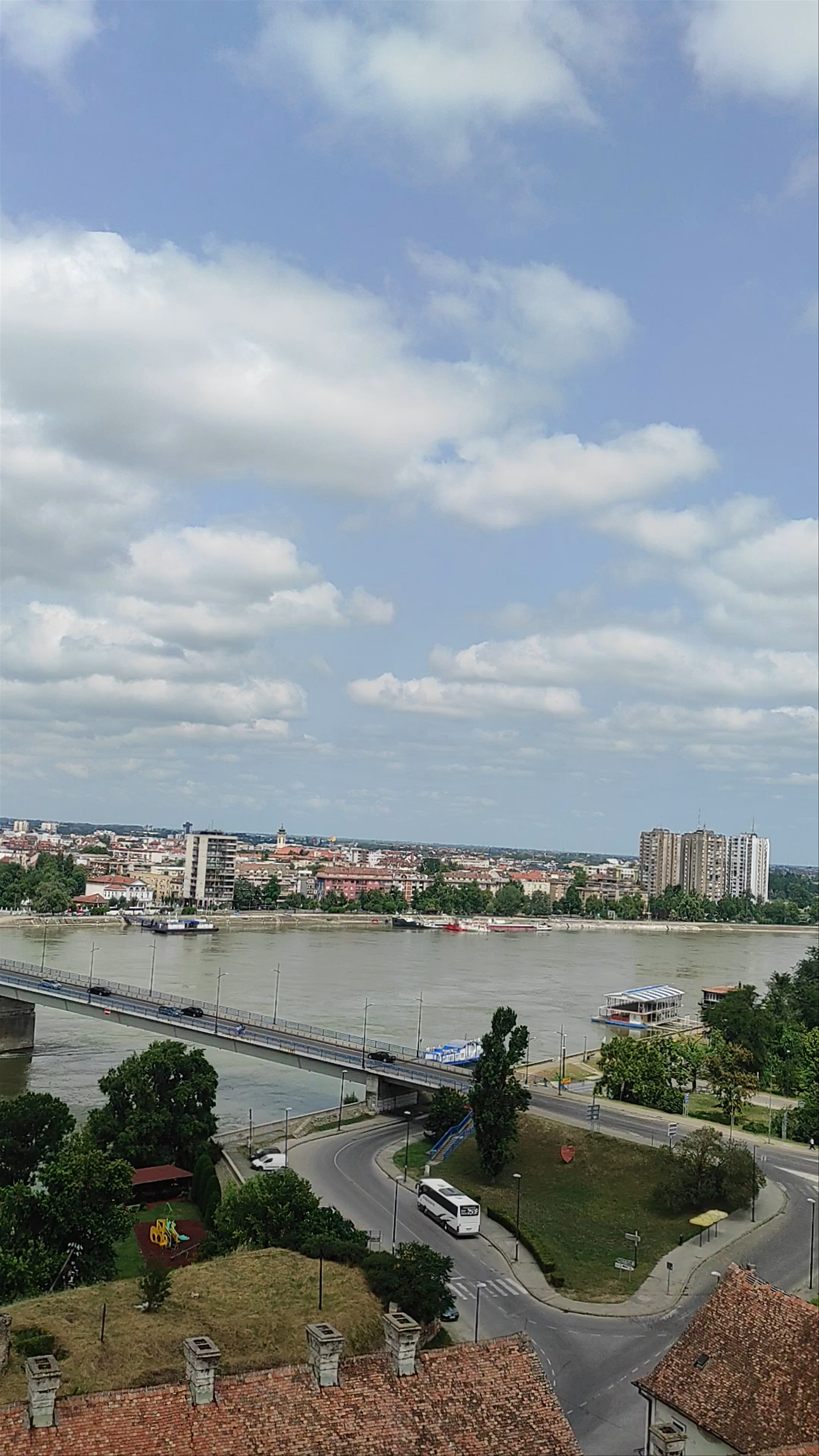 Petrovaradin fortress walls viewpoint