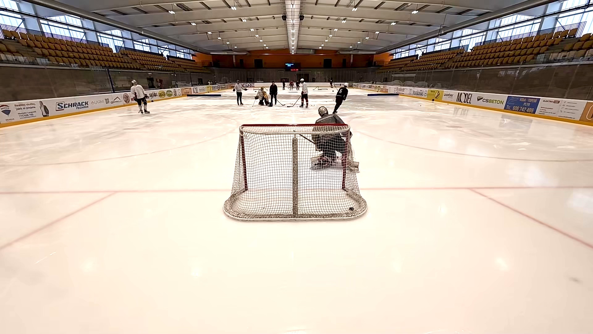 Alex Herynk: Goaltending Practice with Czech Extraliga Goaltender