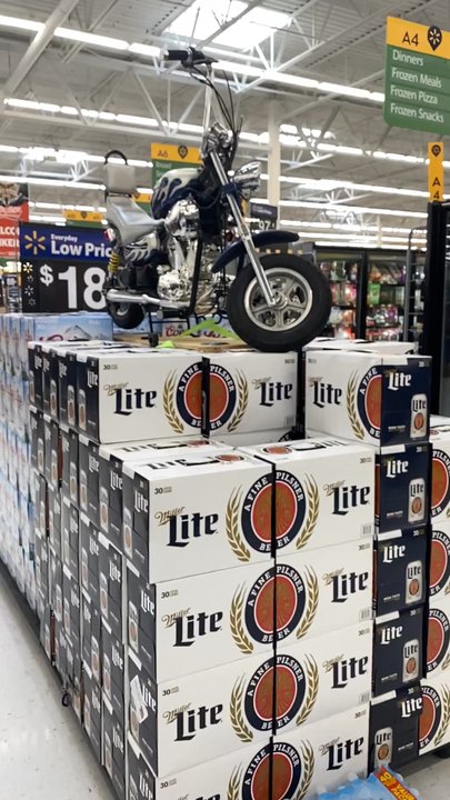 Walmart Supercenter - Bike week display - Grocery Near Me - Daytona Beach, Florida