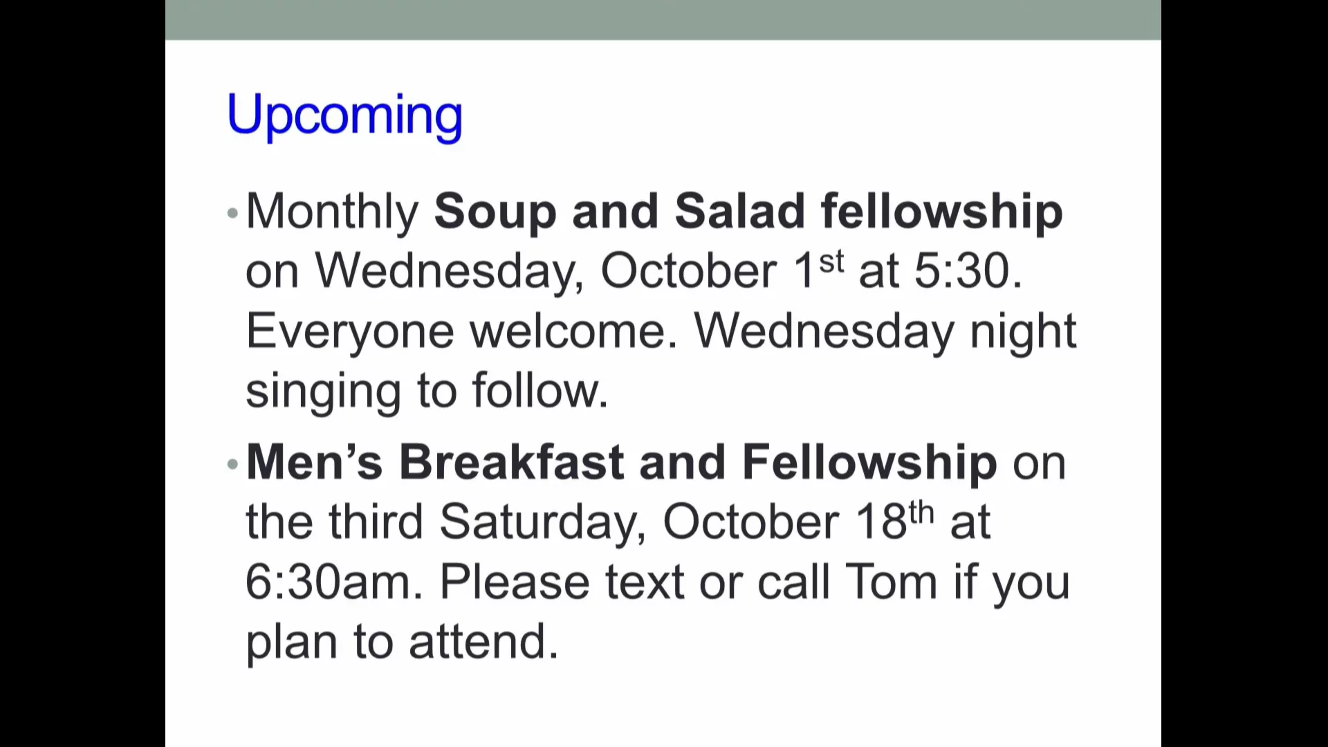 Bethel Service, September 21, 2025