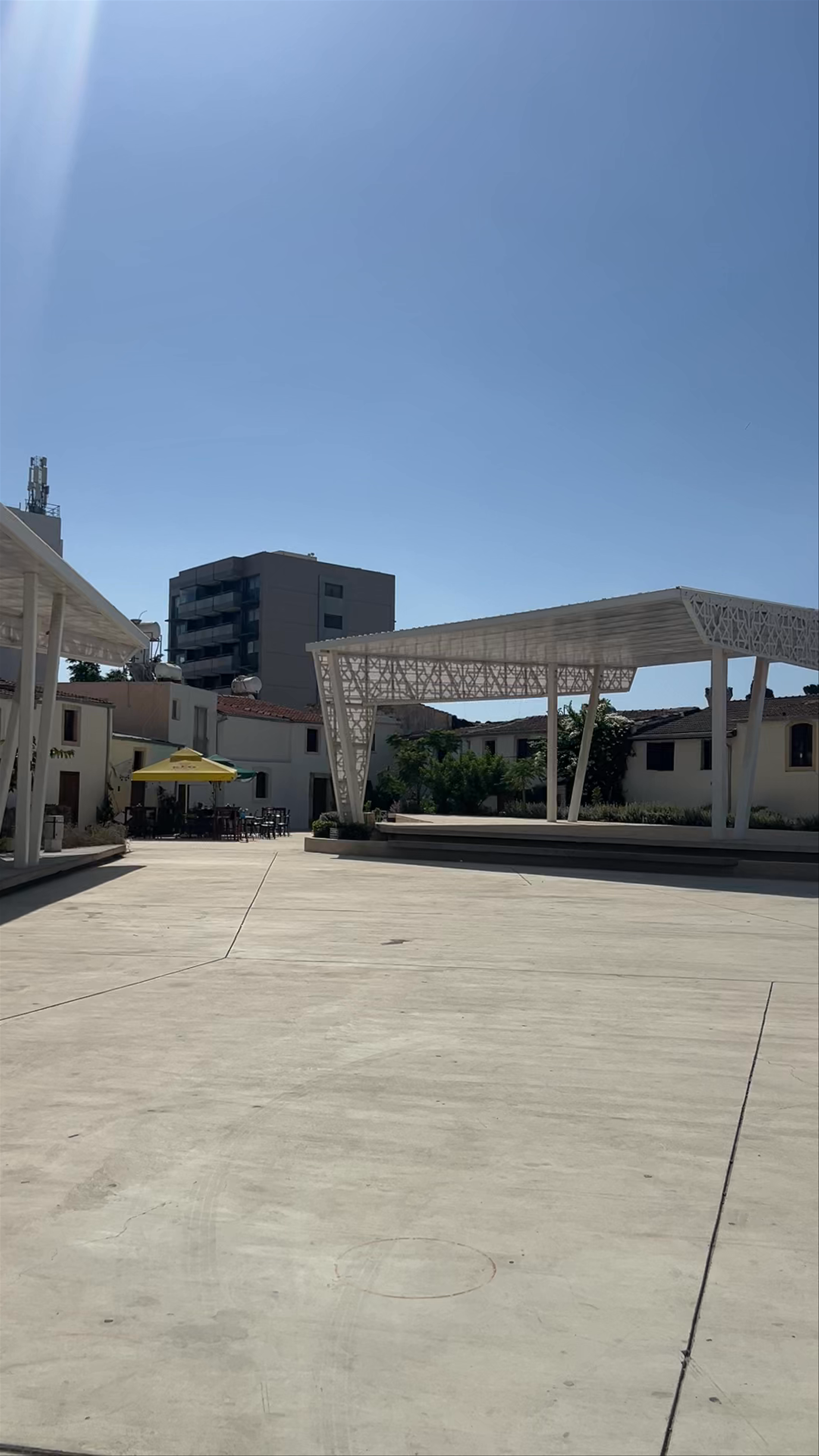 Zouhouri Square: Sunny Urban Oasis in Larnaka, Cyprus