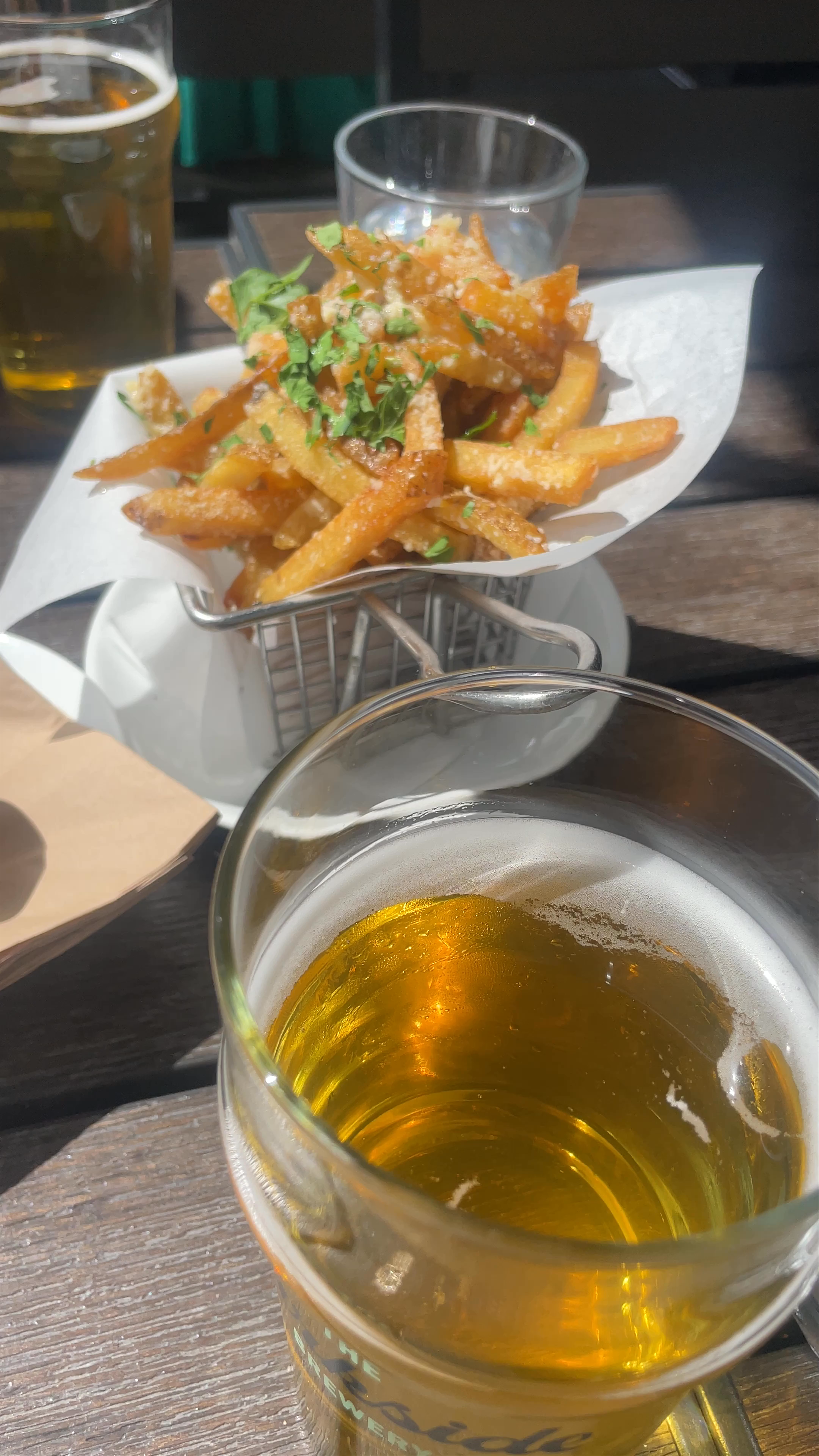 Sunny Outdoor Dining at Romer's Burger Bar in Vancouver