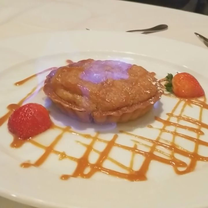 La Voile - The flambeed apple tart - French Near Me - Boston, Massachusetts
