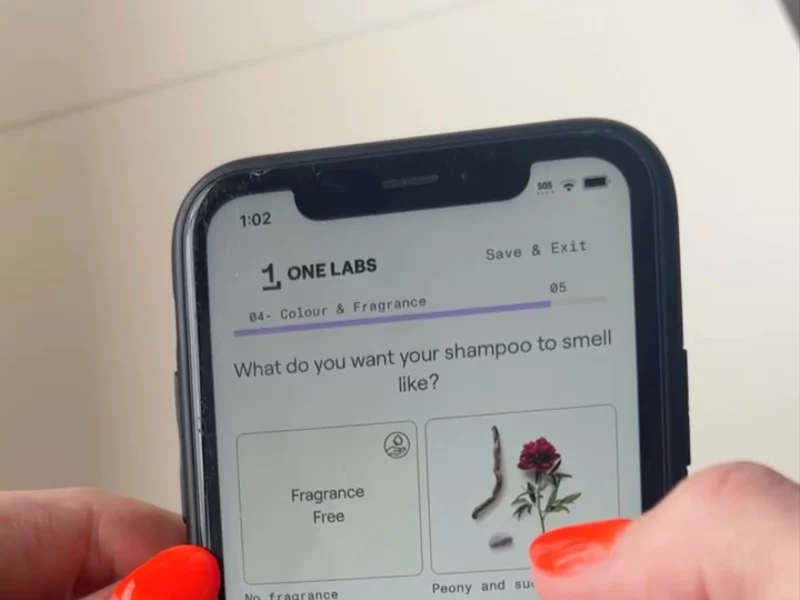 One Labs Meta ad- personalised haircare