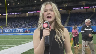 Video thumbnail for video titled MHSAA Football Finals End of 1st Quarter Sideline