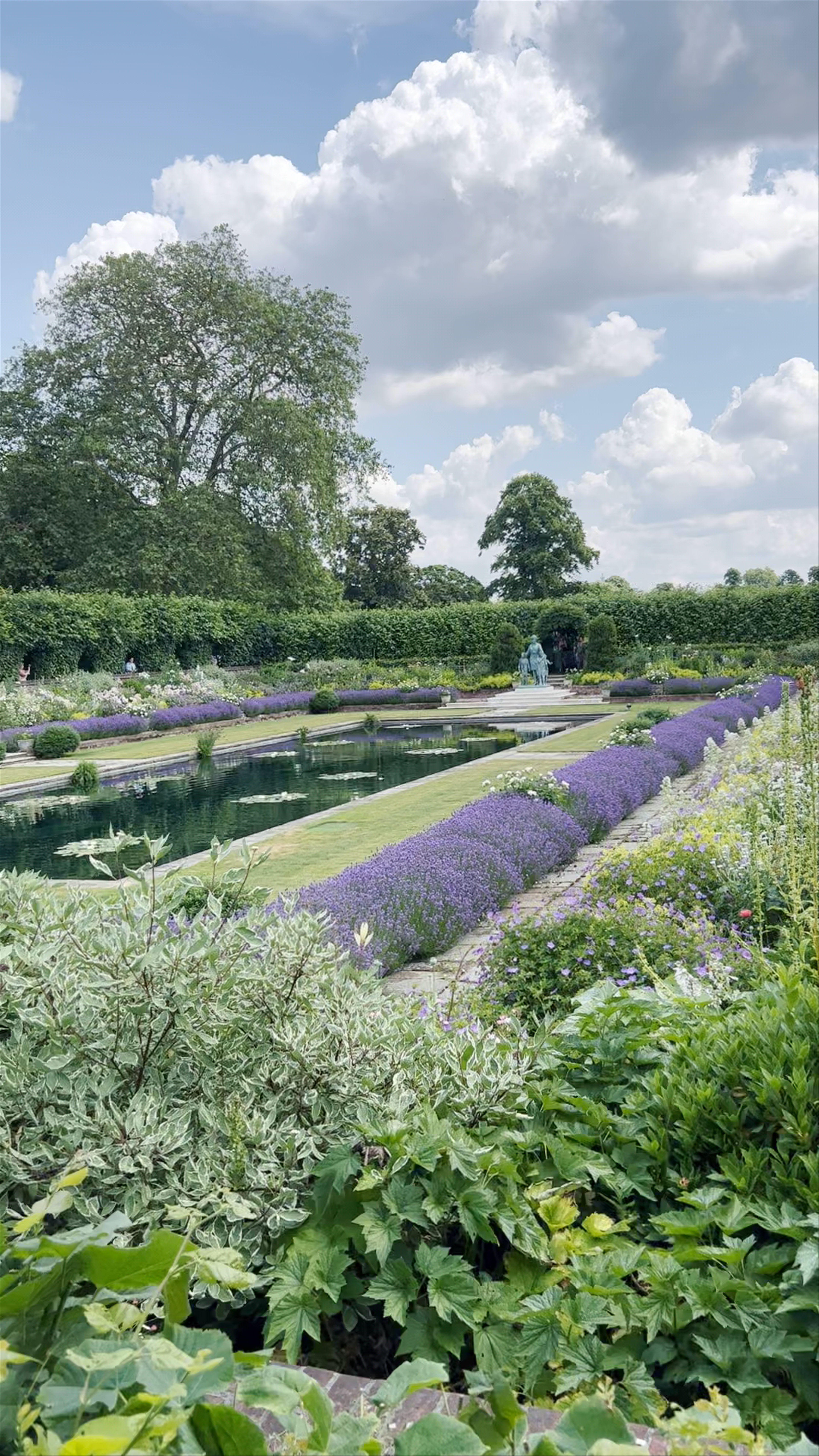 Serene Gardens of Kensington Palace in London