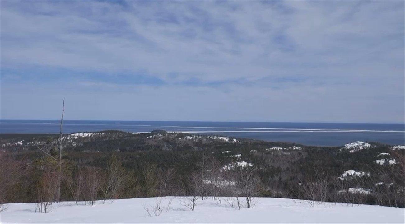 Hogback Mountain - Snippet of the view in winter - Hiking Near Me