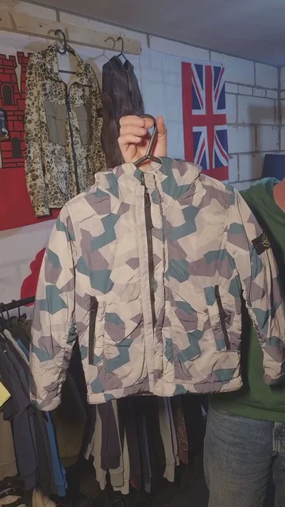 Stone Island Ice Camo Down Coat - Lightly Used image 1