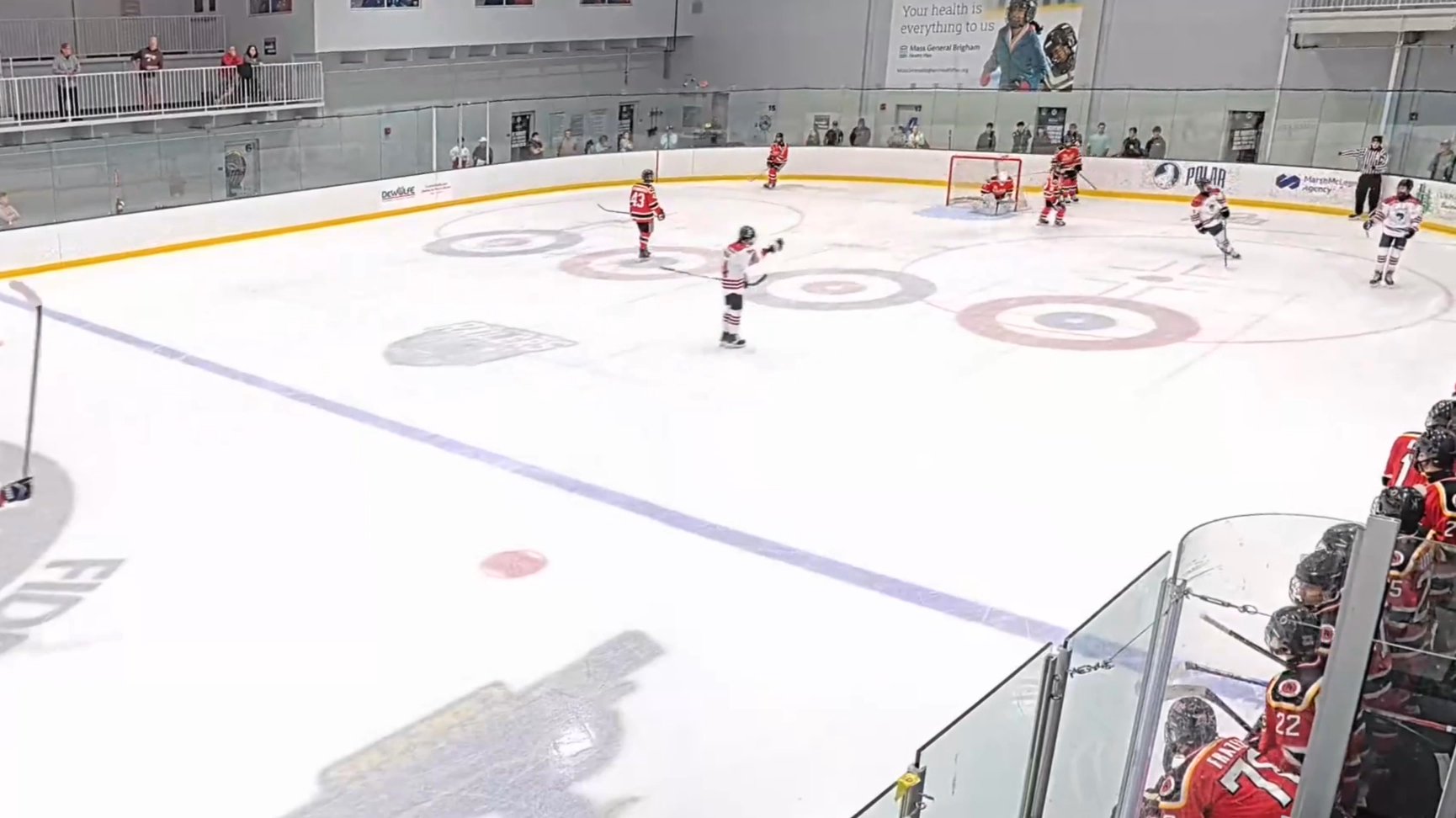 Levi Goldberg's Sick First Shift Goal for Brookline Whalers 16U AAA