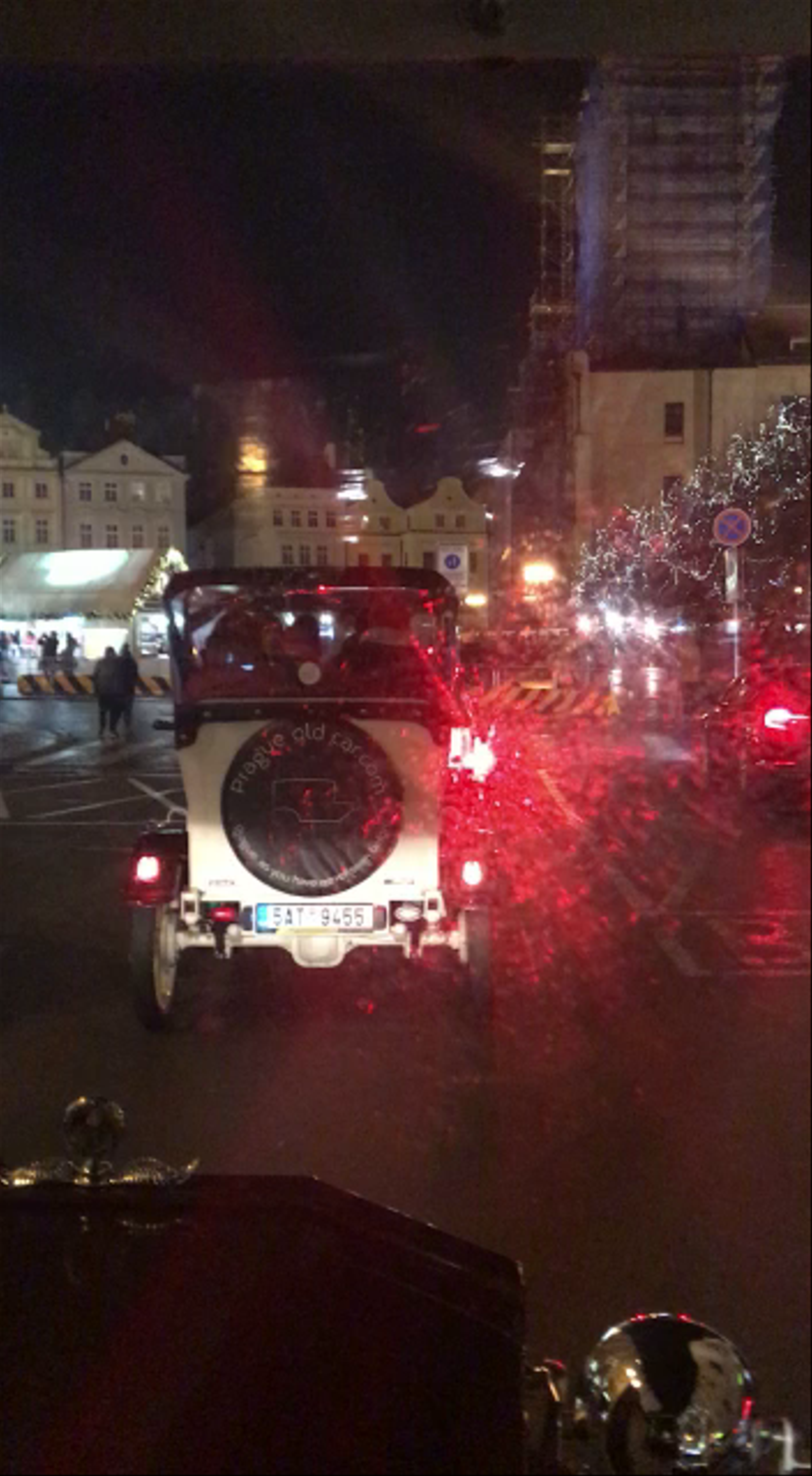 Evening Vintage Car Tour around Prague Old Town Square