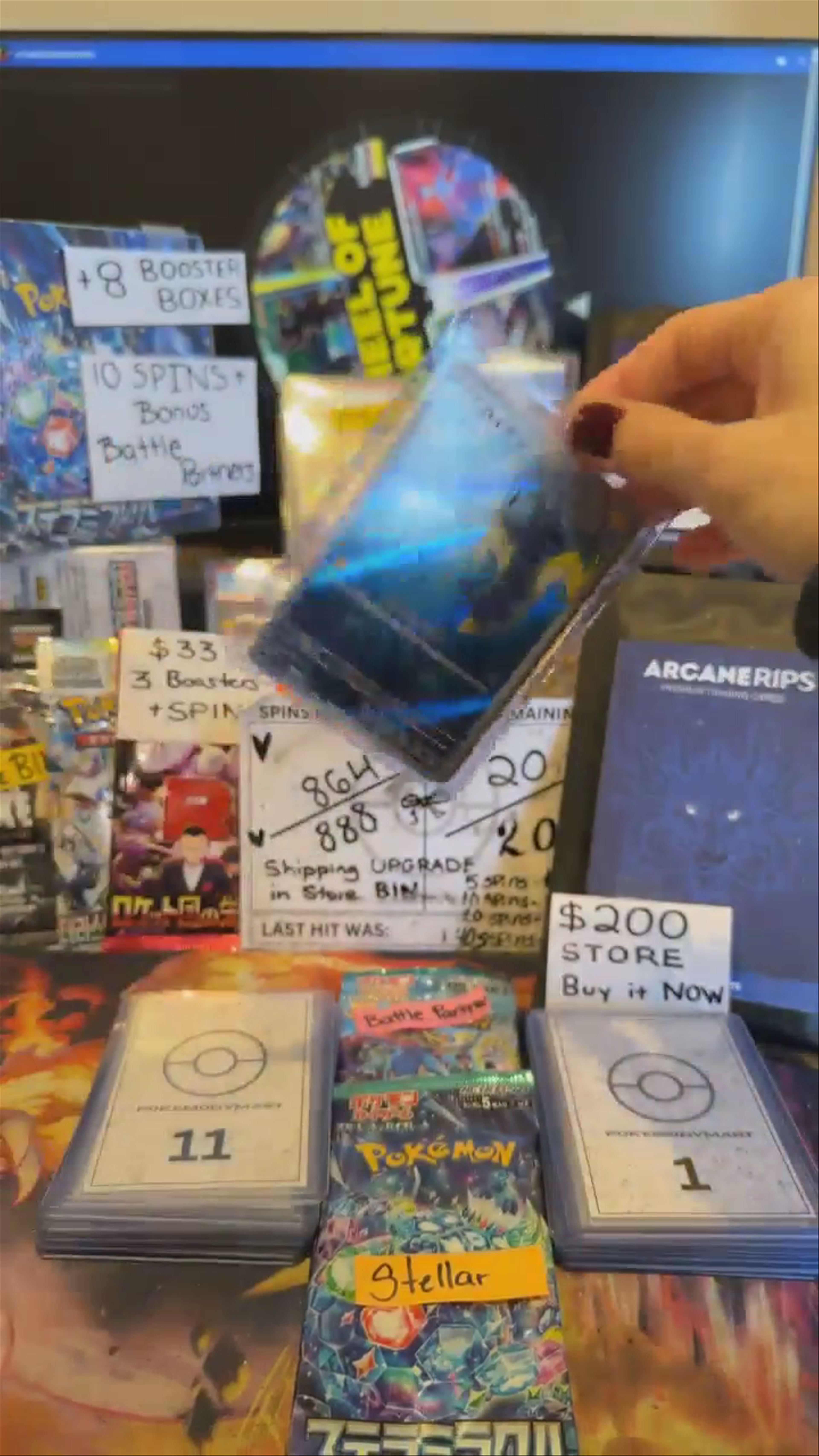 Wheel of Fortune - WIN Booster Boxes + Slabs + Team Rocket/151/ Prismatic 🥇🔥Tue