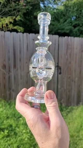 Preview pic of Greek Glass Mini Fab Egg 10mm  w/Gilson opal