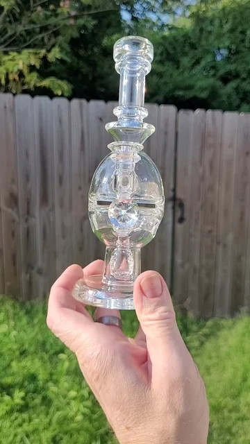 Preview pic of Greek Glass Mini Fab Egg 10mm w/Gilson opal