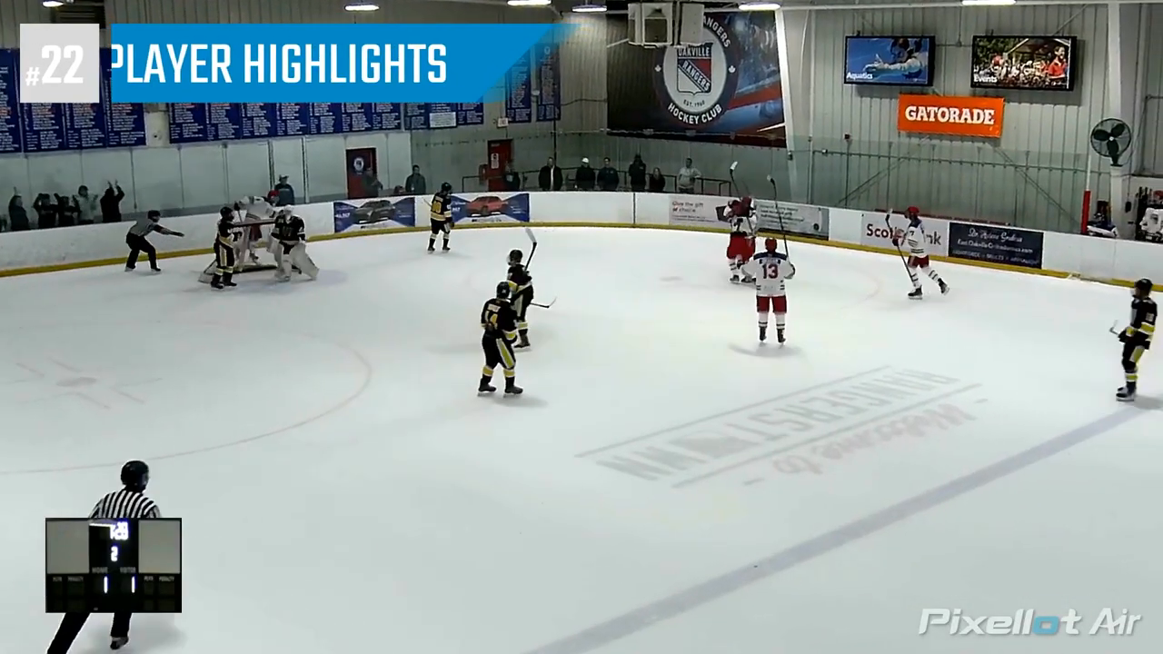 Niall Daigle Goal: Oakville Rangers U16 AAA Highlights