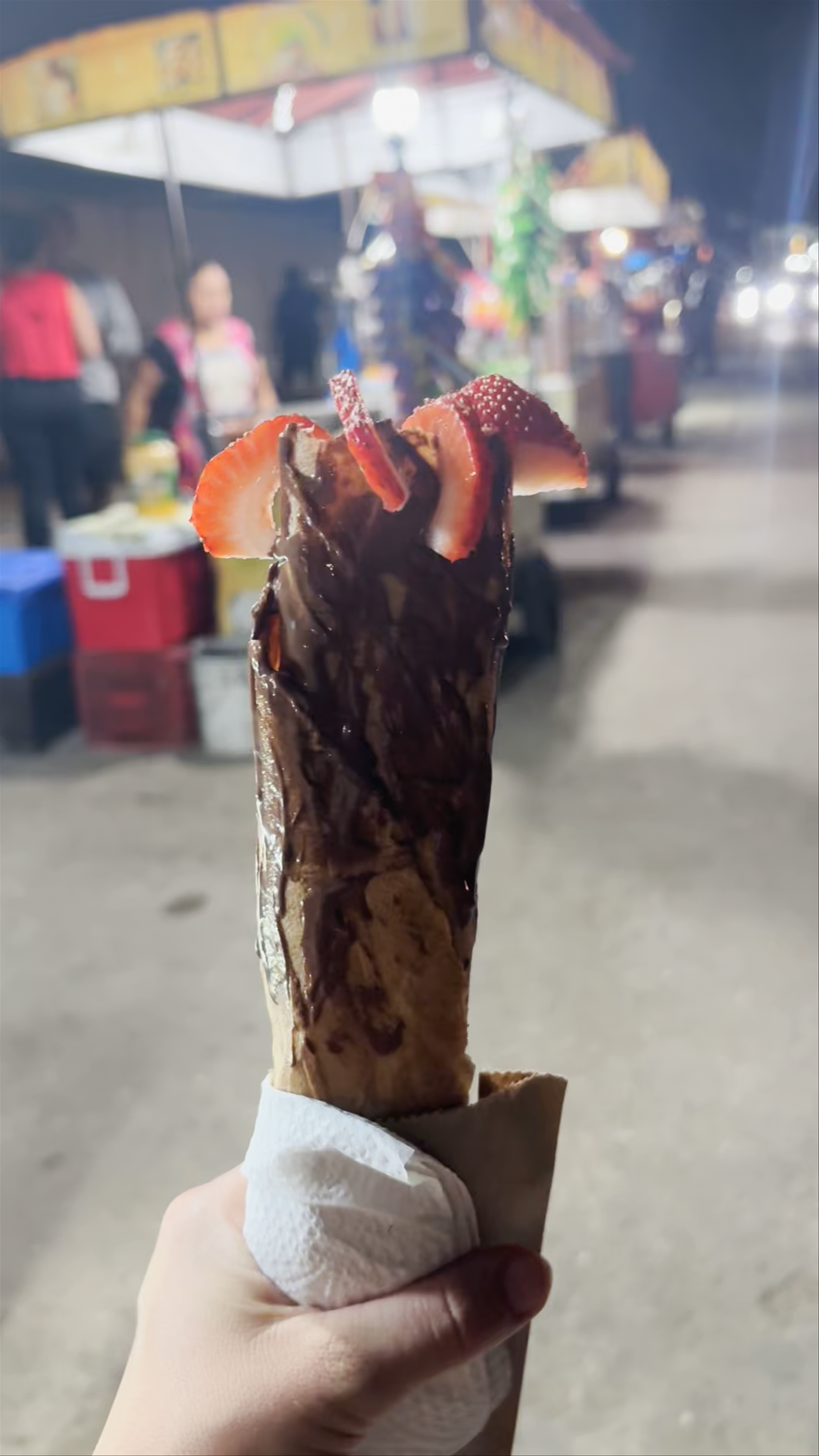 Savoring Marquesitas at El Campeón in Tulum Night Market