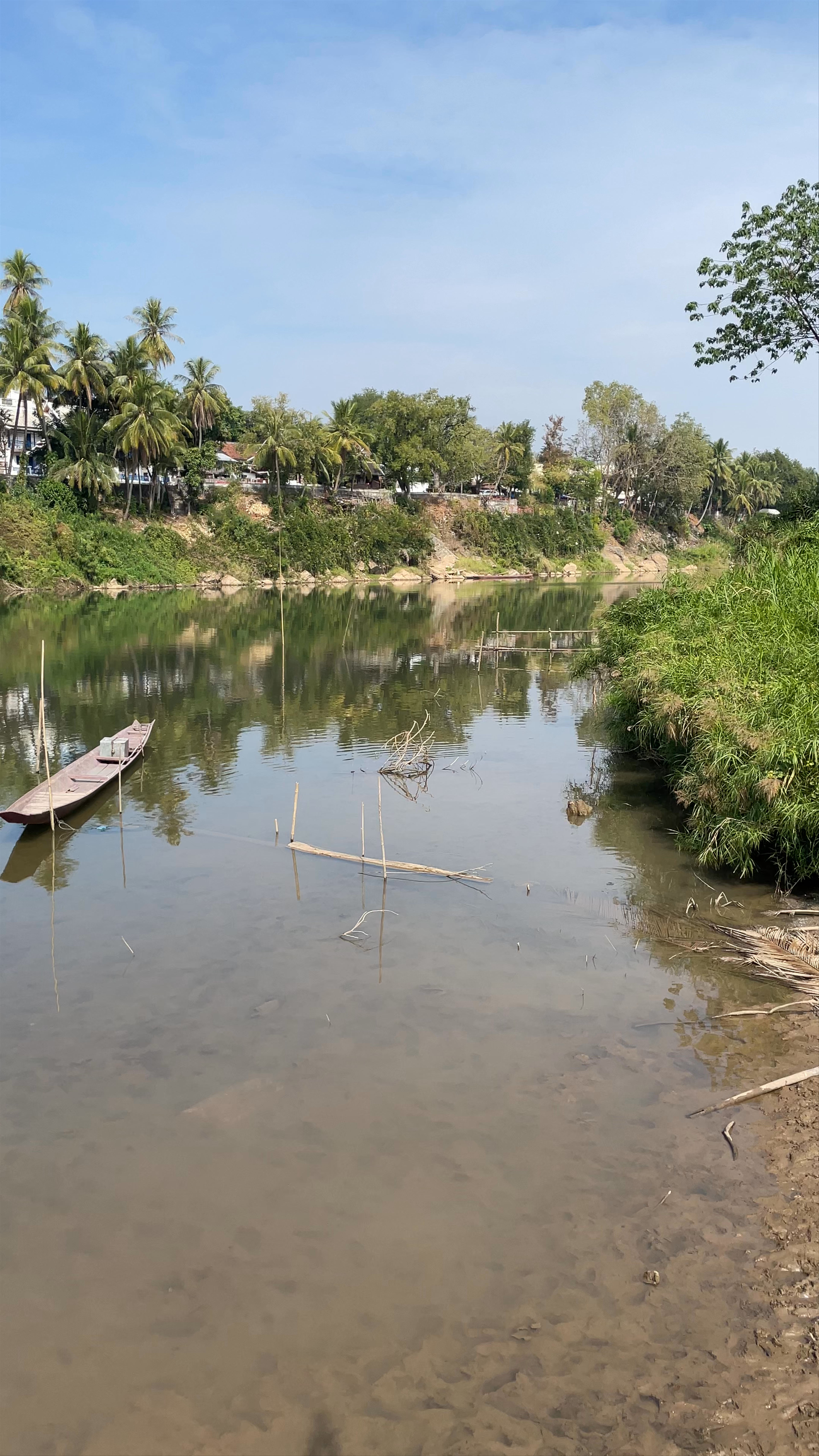 Bamboo Bridge - Nam Khan river (Luang Prabang)
