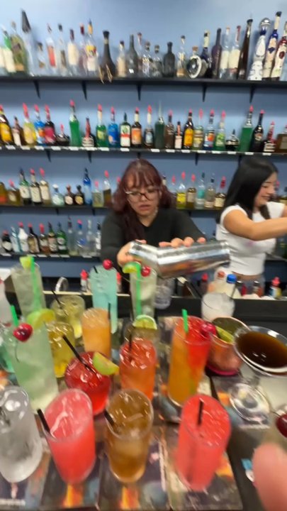 ABC Bartending Schools - Me practicing drinks in class! - Bartending Schools Near Me - Los Angeles, California