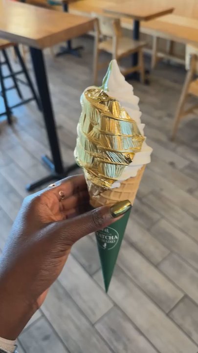 Matcha Cafe Maiko - Edible gold!! - Ice Cream & Frozen Yogurt Near Me - Atlanta, Georgia