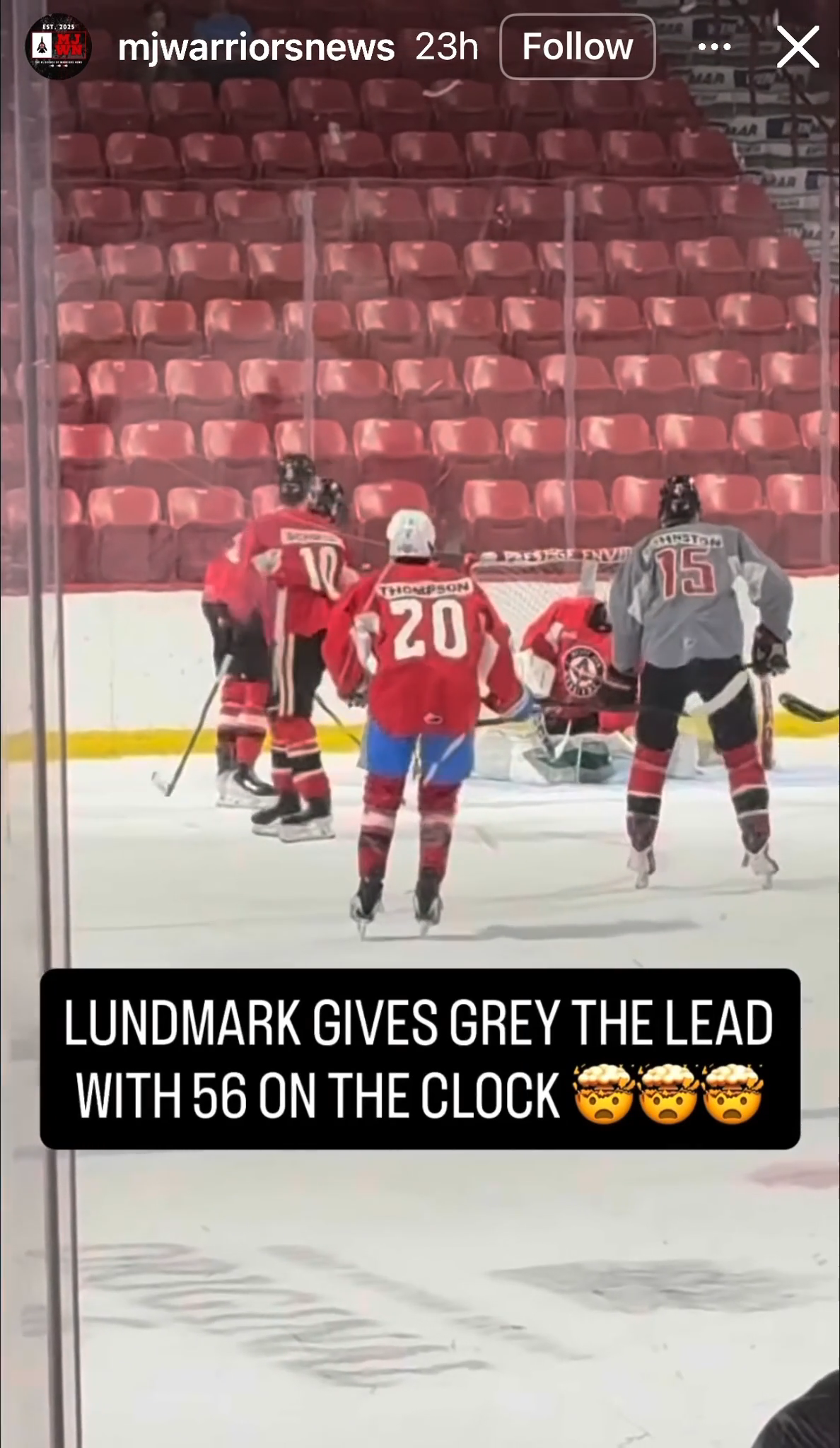 Karter Lundmark's Stunning Goals at WHL Moose Jaw Warriors Camp