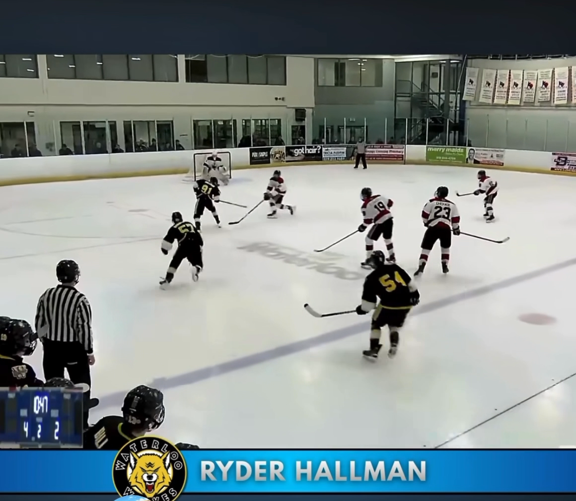 Ryder Hallman: Offensive Highlights from Waterloo Wolves U18 AAA