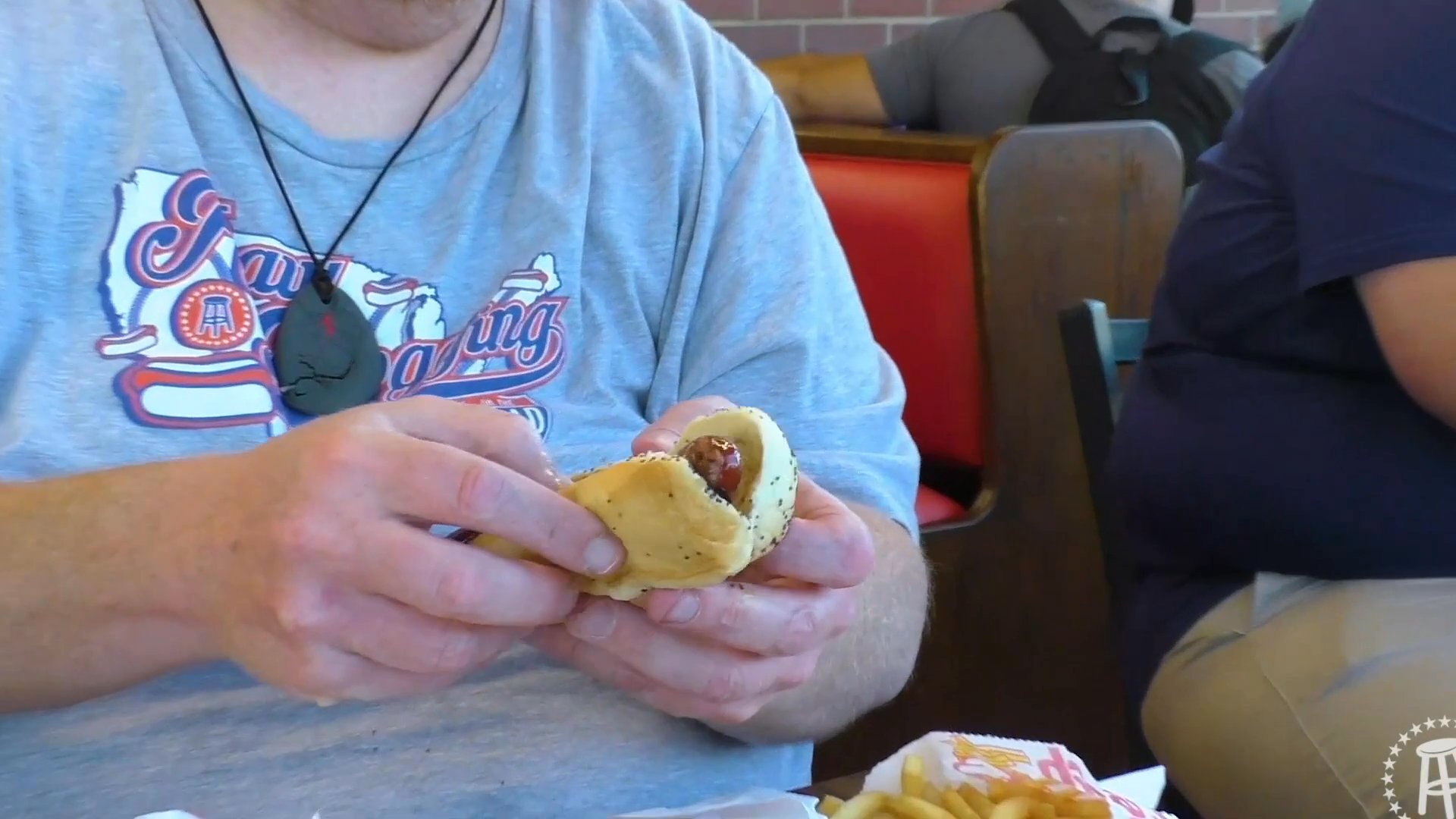 Raw Dogging at Wolfy's Hot Dogs in Chicago
