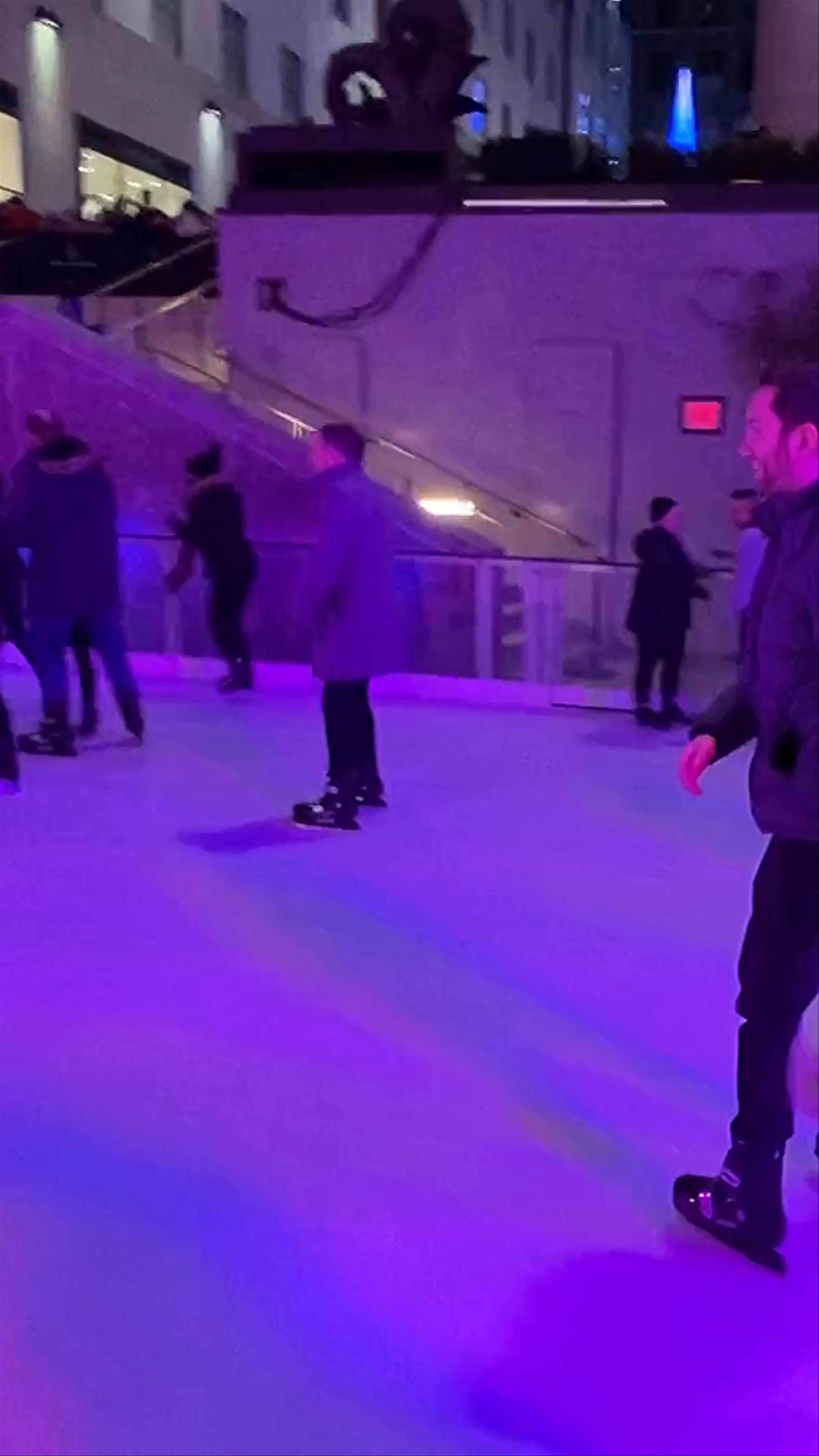 Ice Skating Under the Rockefeller Center Christmas Tree in New York City