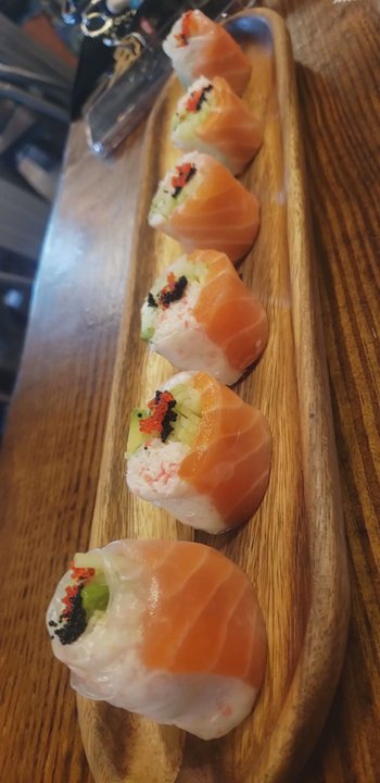 KITCHEN 121 - Salmon rice paper roll - Sushi Bars Near Me - Duluth, Georgia