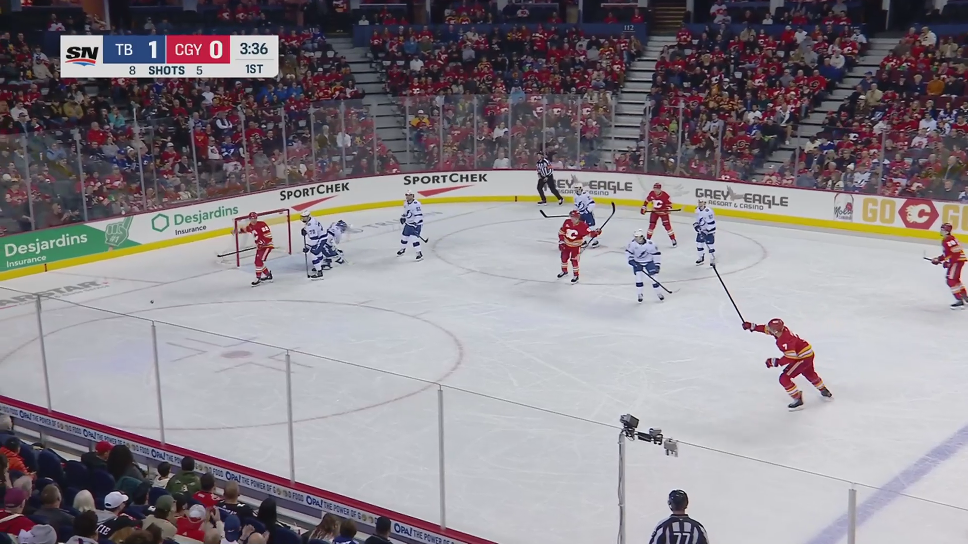 Olofsson's quick release ties it at 1-1 against Lightning · Mar 22, 2026