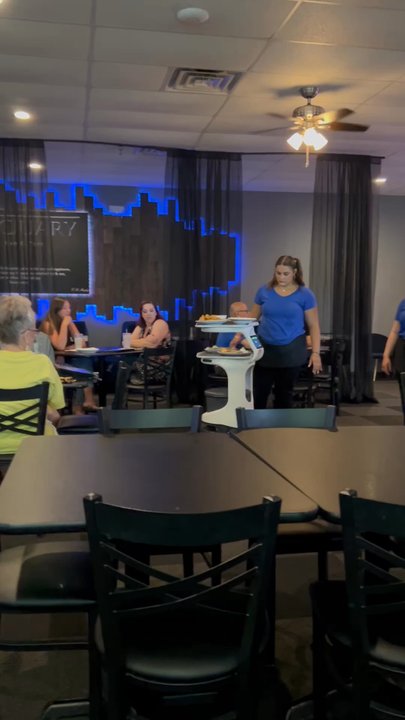 Sanctuary Bar & Cafe - The "robot" that helps deliver food - Bars Near Me - Lubbock, Texas