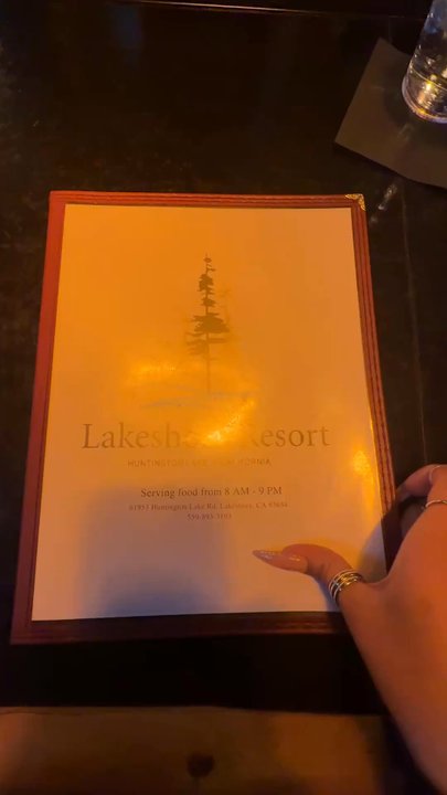 Lakeshore Resort - Menu of lakeshore Resort - Resorts Near Me - Lakeshore, California