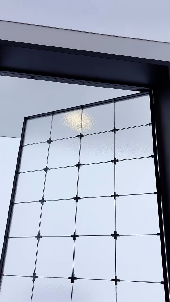 Stylish-grid-style-glass-door-design