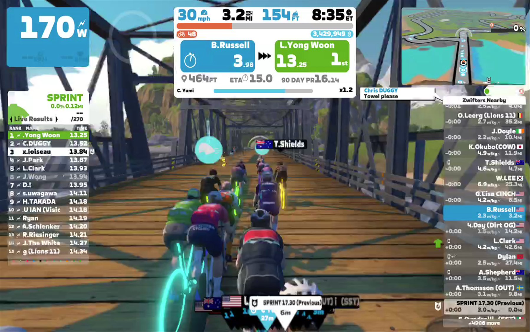 Zwift - Pacer Group Ride: Triple Flat Loops in Watopia with Yumi