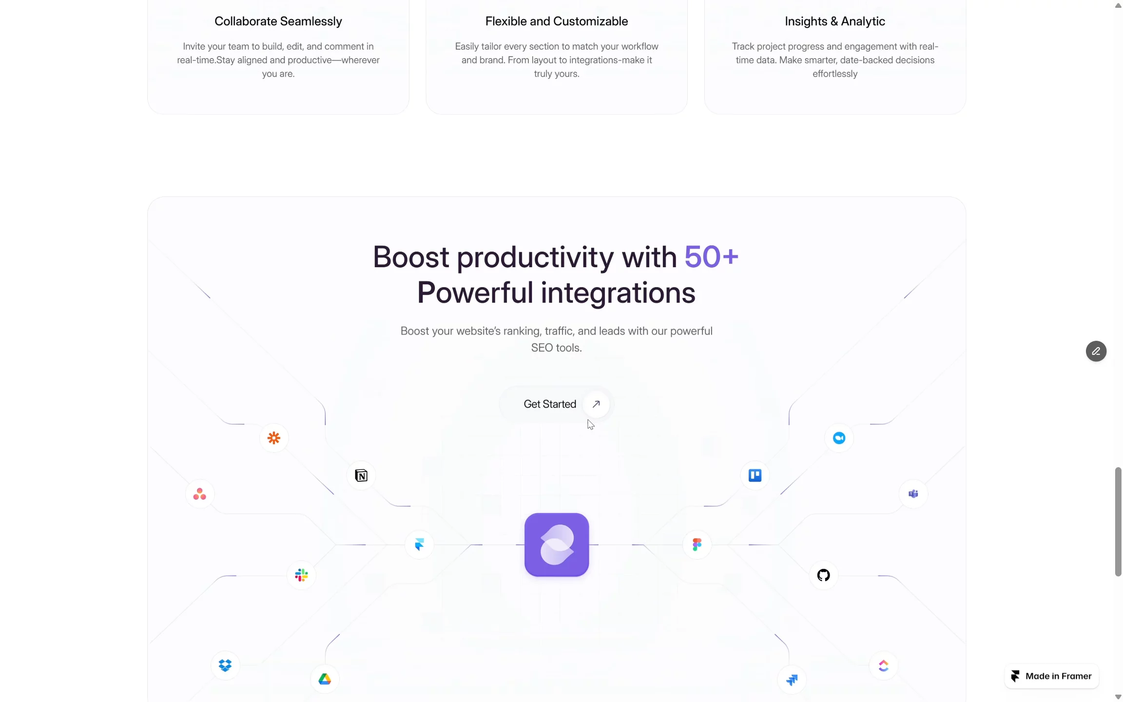 Framer development (Figma to Framer) part 4! Design is not mine, credits to @_heyfaisal