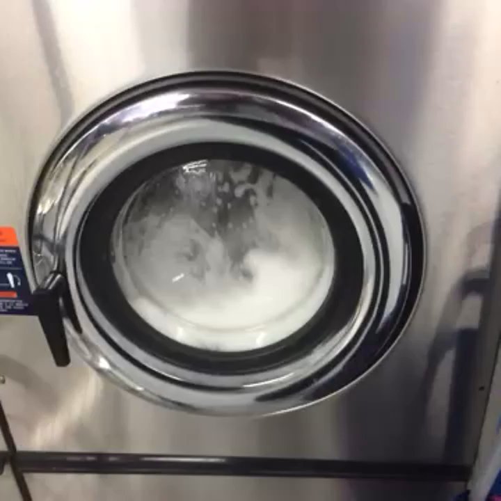 Laundry Haven - This is my blue detergent-stained laundry going through its second wash, no detergent added. - Dry Cleaning Near Me - Woodhaven, New York