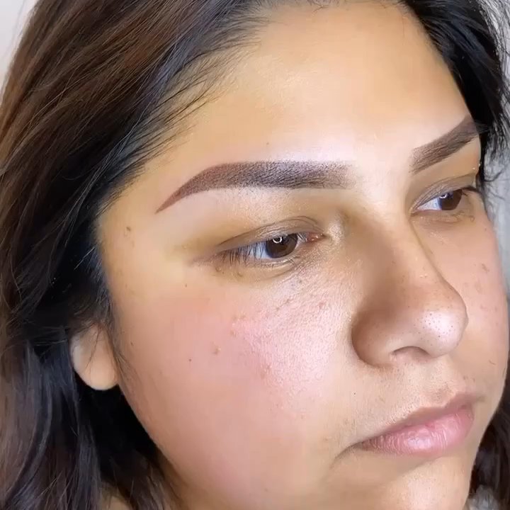 Lashed Studio & Academy - Ombré powder brows - natural Results will heal 20% lighter and softer - Eyelash Service Near Me - San Jose, California