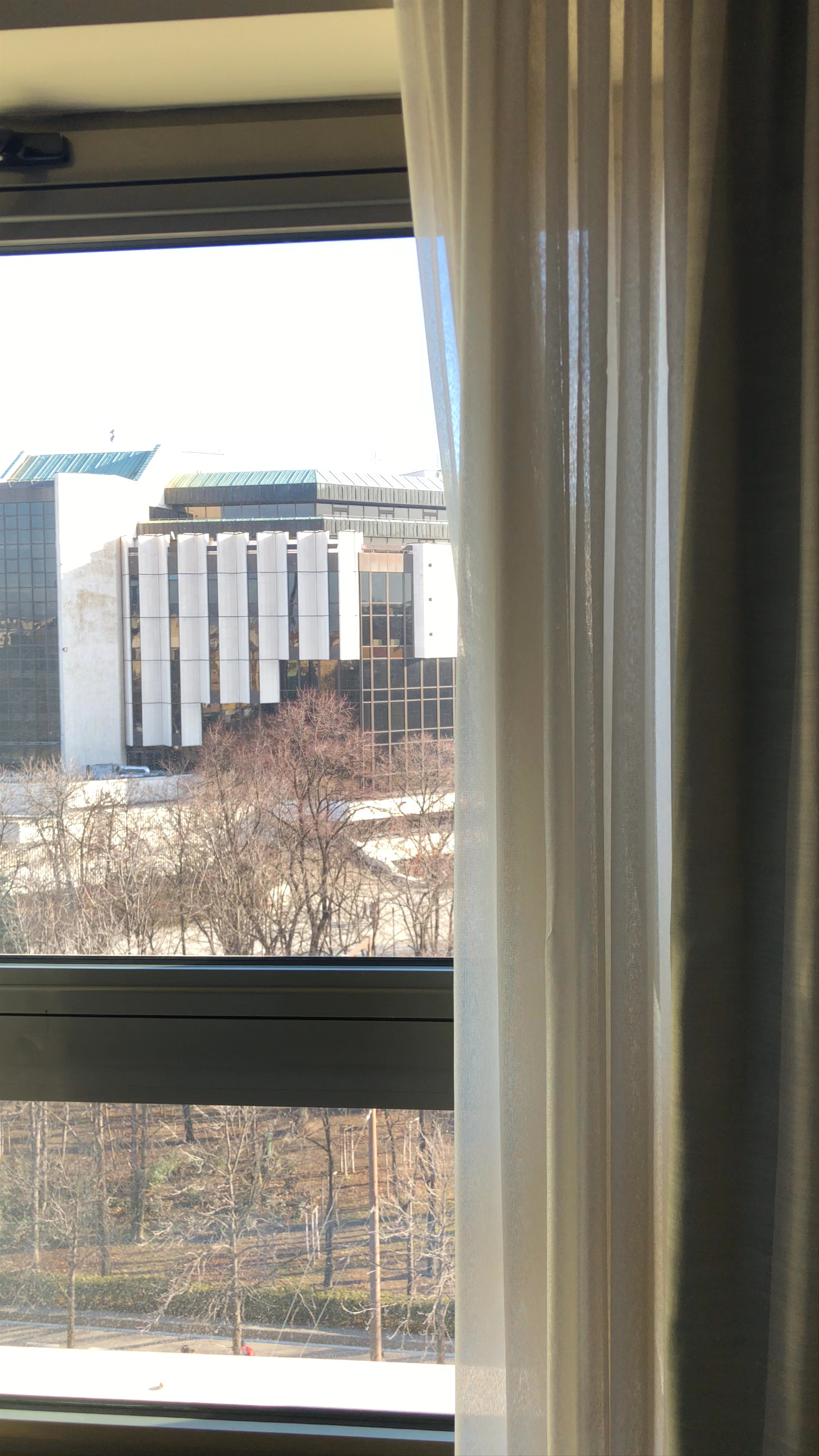 Urban Winter Views from Rosslyn Central Park Hotel, Sofia