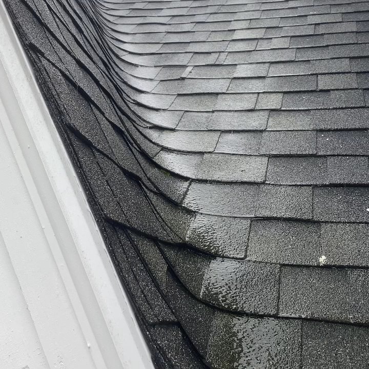 McPhail Roofing - The roof Mcphail failed to put on correctly. I temporarily used tape where the seams are. - Roofing Near Me