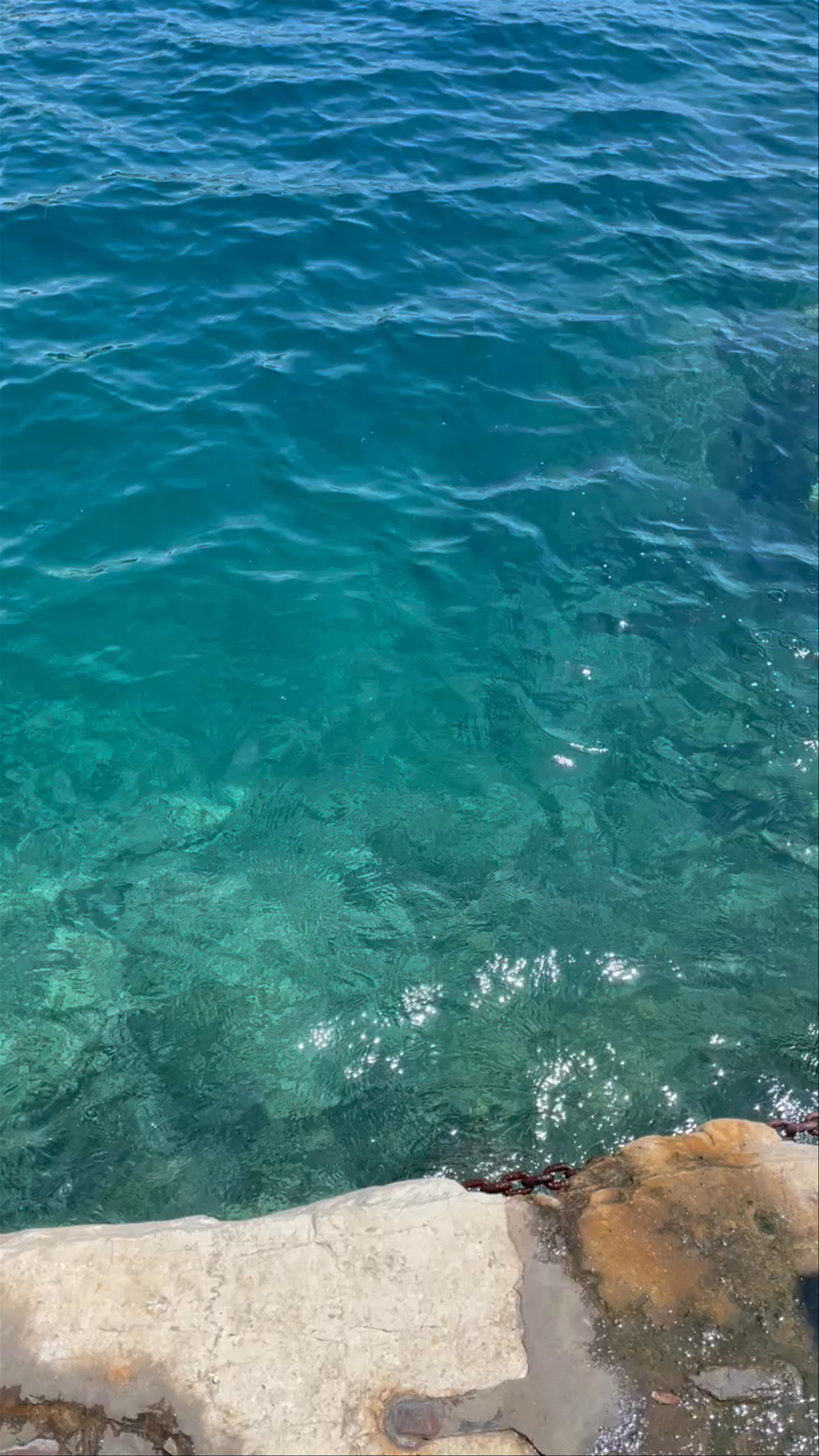 Sparkling Mediterranean Waters at Quai de l'Amiral Courbet, Villefranche-sur-Mer