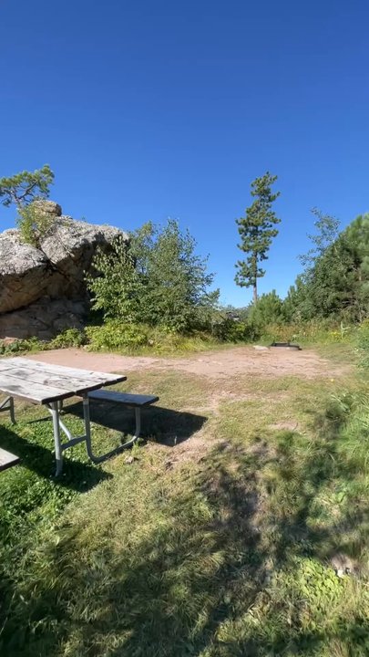 Sylvan Lake Campground - Site 17, beautiful secluded spot, but also very sunny not much shade. - Campgrounds Near Me - Custer, South Dakota