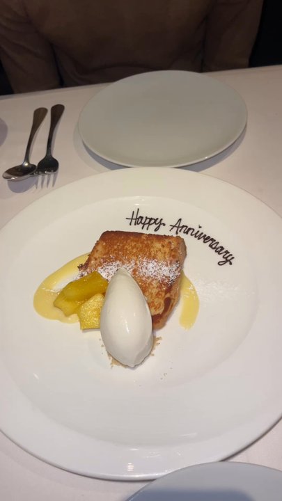 Aria - lemon pound cake lemon custard, golden pineapple, honey-lemon yogurt - New American Near Me - Atlanta, Georgia