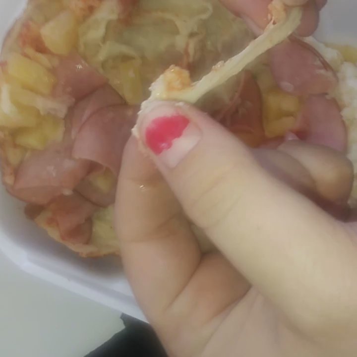 Double or Nothing Pizza - This is a Pineapple, Ham and Uncooked Raw Calzone. Delivered on 09.26.2017 - Pizza Near Me - Chino, California