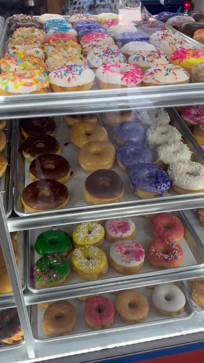Alamode Donut Shop - Donuts in the case - Donuts Near Me - Pinole, California